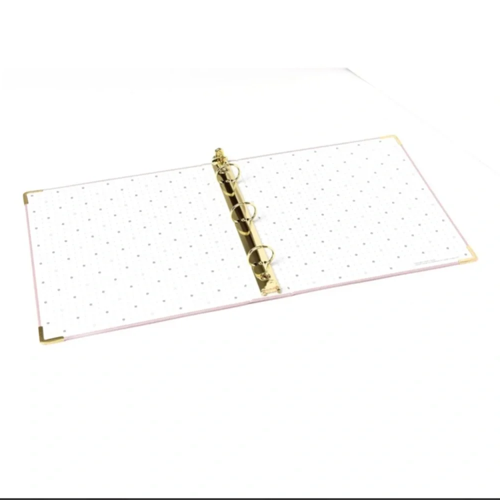 NWT Russell+Hazel Mini 1” Three Ring Binder in Peony Pink